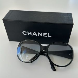 CHANEL Blue Tinted Sunglasses